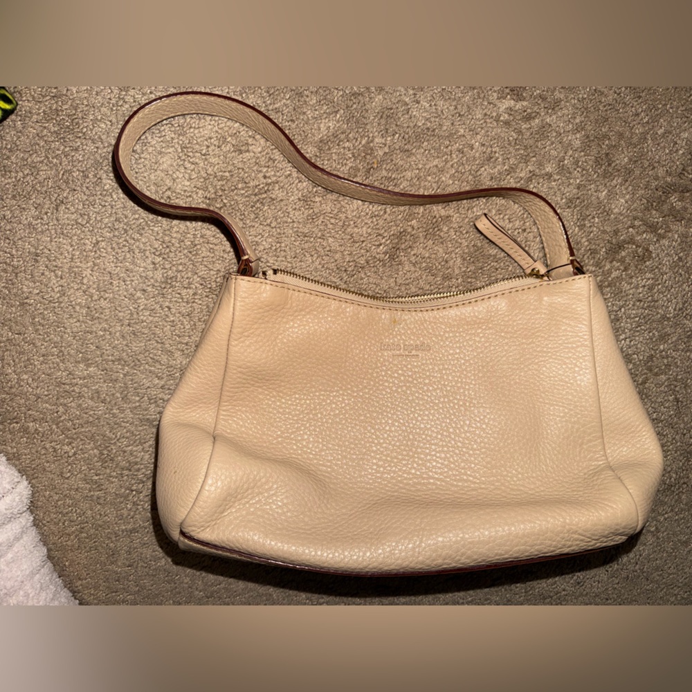 Kate Spade Beige Leather Shoulder Bag - Picture 9 of 9